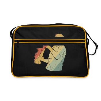 Saxophone rétro - Sac Retro - noir/or - Devant