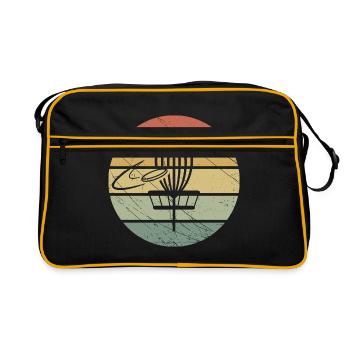 Disc Golf Retro - Retro Bag - black/gold - Front