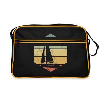 Sailing ship - Retro Bag - black/gold - Front