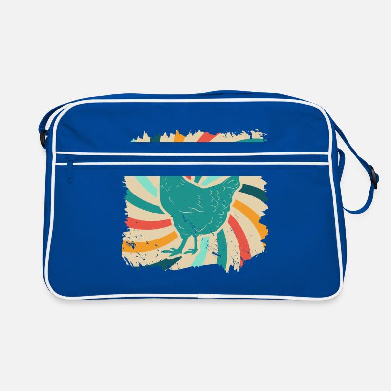 Huhn Hühner Bauernhof Tier Geschenk retro Bauer Retro Tasche
