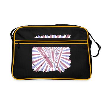 Maquillage Cosmétique Maquillage Rouge à lèvres Esthéticienne - Sac Retro - noir/or - Devant