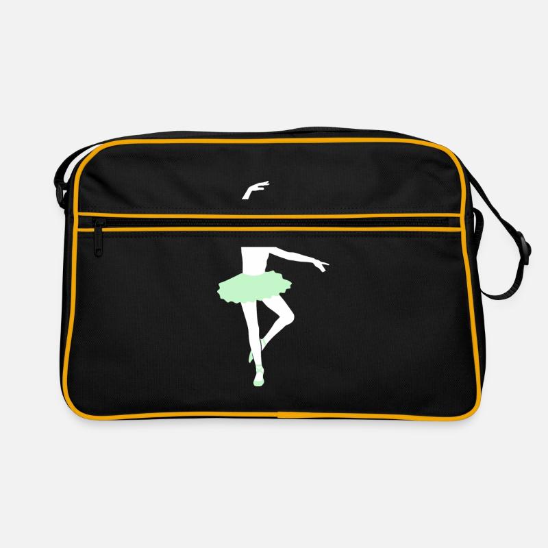 Ballett - Retro Tasche - Schwarz/Gold