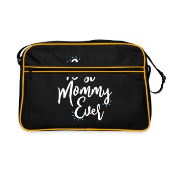 Muttertag - Retro Tasche - Schwarz/Gold - Vorne