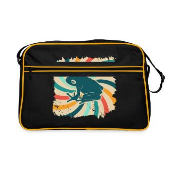 grenouille - Sac Retro - noir/or - Devant