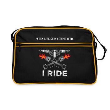 Biker Ride - Sac Retro - noir/or - Devant