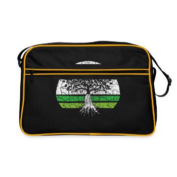 Green tree Co2 Climate Environment Energy transition Eco organic - Retro Bag - black/gold - Front