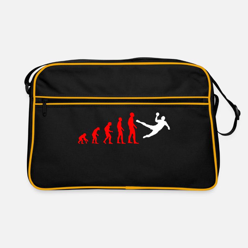 Chemise de handball Evolution idée cadeau rouge blanc - Sac Retro - noir/or