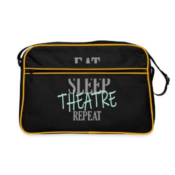 Mangez Sommeil Théâtre Répétez - Sac Retro - noir/or - Devant