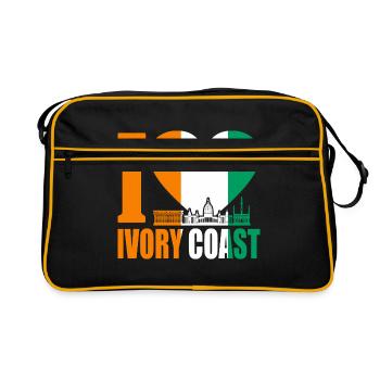Ivory Coast - Retro Bag - black/gold - Front