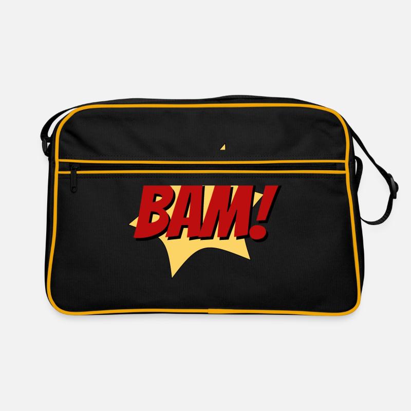 BAM Superheld Kampf Geräusch Comic fun Geschenk Retro Tasche