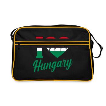 Hongrie - Sac Retro - noir/or - Devant