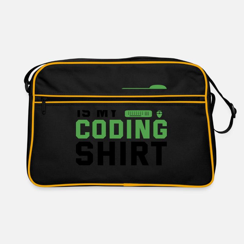 This Is My Coding Shirt Coder Programmer Computer Retro Tasche