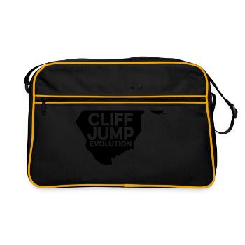 Cliff Jumping Evolution Graphic Cliff Jumper Tombs - Retro Bag - black/gold - Front