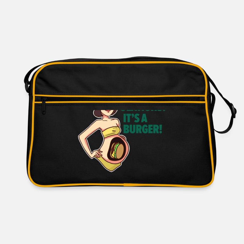 Burgerliebe Burger Cheeseburger Geschenkidee Retro Tasche