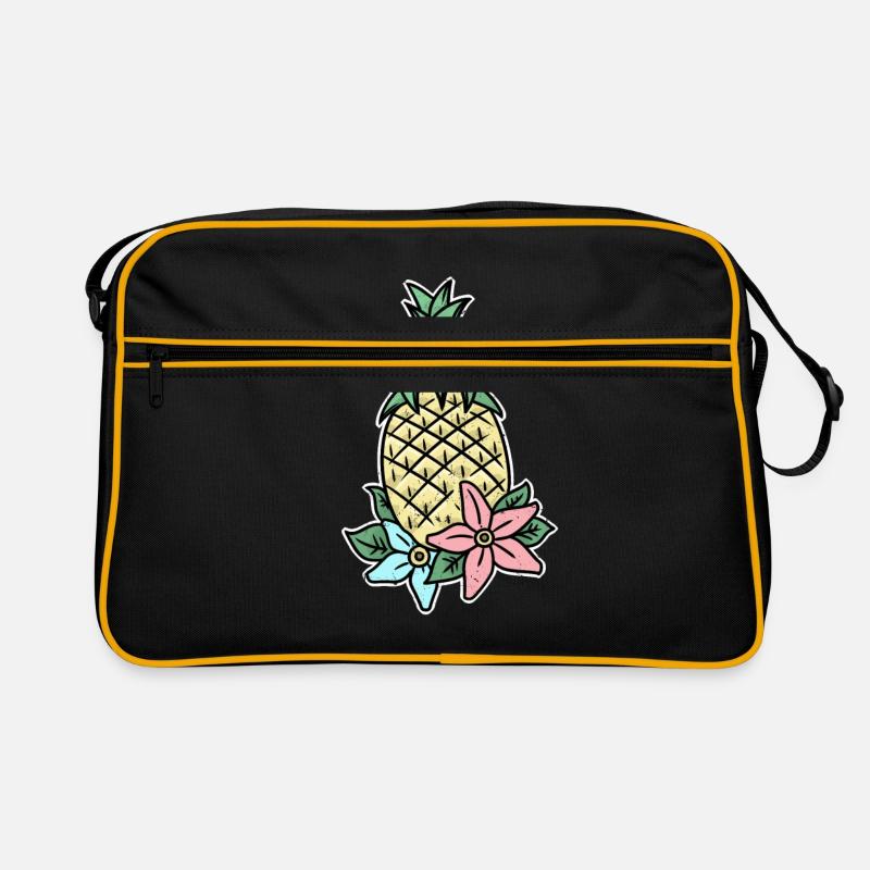 Orchidee Ananas Kahlo Kunst Hawaii Geschenkidee Retro Tasche