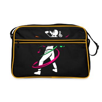 Cadeau violon violon violon - Sac Retro - noir/or - Devant