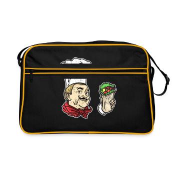 Don cuisinier de don kebab - Sac Retro - noir/or - Devant
