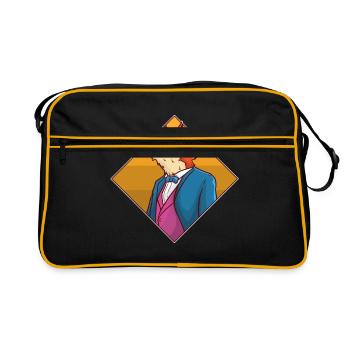 Suit up! Fuchs - Retro Tasche - Schwarz/Gold - Vorne