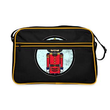 Noisette noisette noël cadeau - Sac Retro - noir/or - Devant