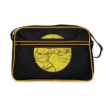 Table tennis serve gift - Retro Bag - black/gold - Front