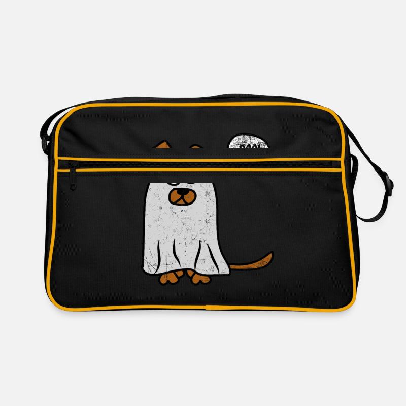 Geist Unheimlich Hund Urlaub Halloween Geschenk Retro Tasche