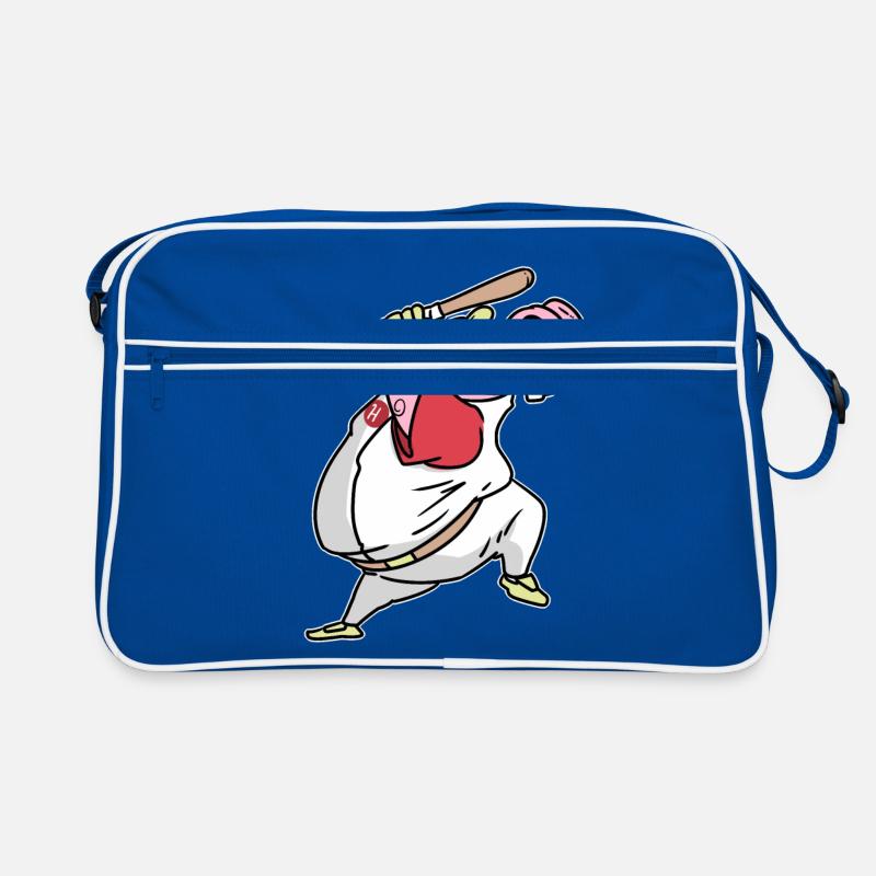 Hippopotame de baseball Sac Retro