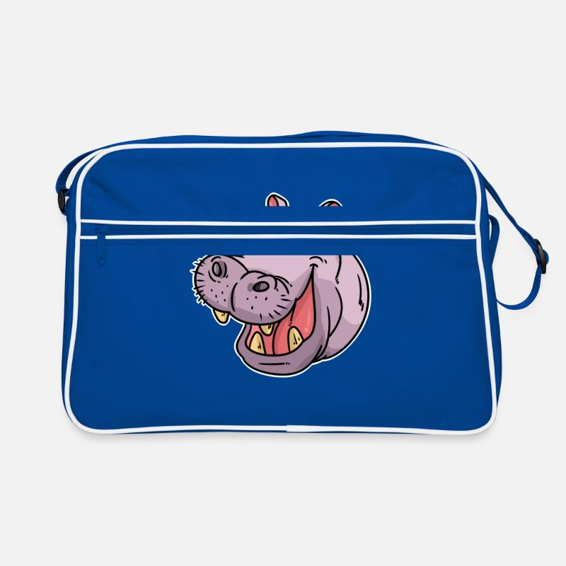 Nilpferd Retro Tasche