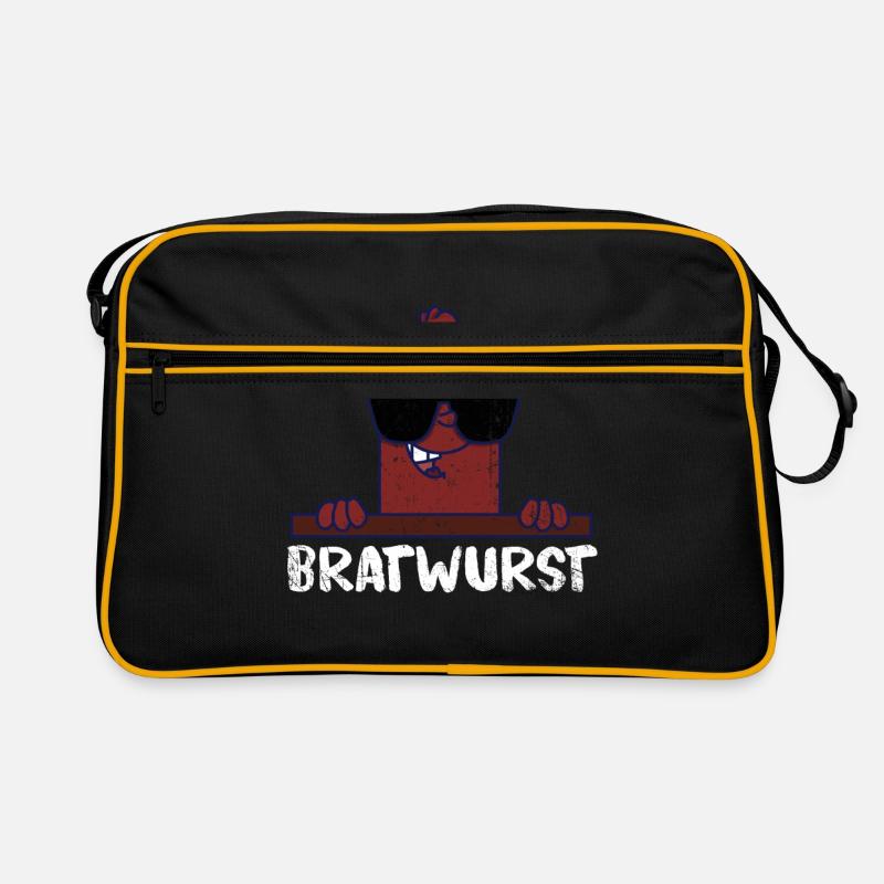 Cadeau de saucisse de nourriture de Bratwurst Allemagne Sac Retro