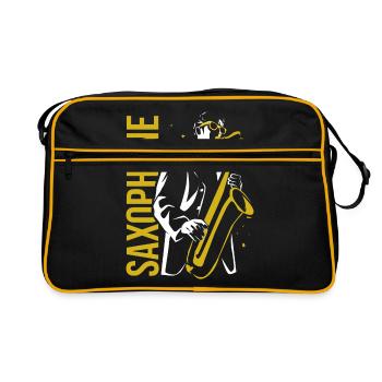 saxophone - Sac Retro - noir/or - Devant