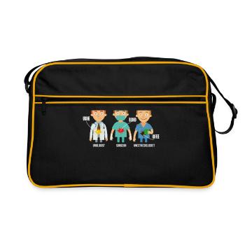 Anesthetist Surgeon Urologist - Retro Bag - black/gold - Front