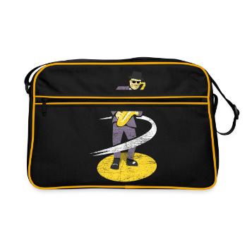Saxophone instrument de musique classique cadeau de bande - Sac Retro - noir/or - Devant