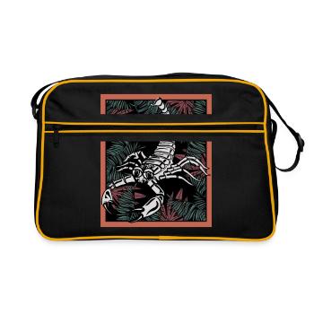 Fougère scorpion - Sac Retro - noir/or - Devant