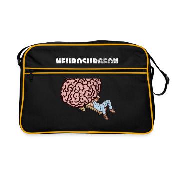Neurosurgery Brain Surgeon Doctor Gift - Retro Bag - black/gold - Front