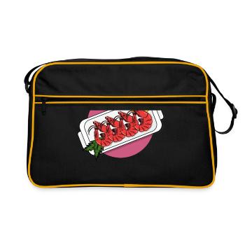 shrimp - Retro Bag - black/gold - Front