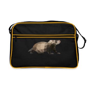 Putois polygone putois - Sac Retro - noir/or - Devant