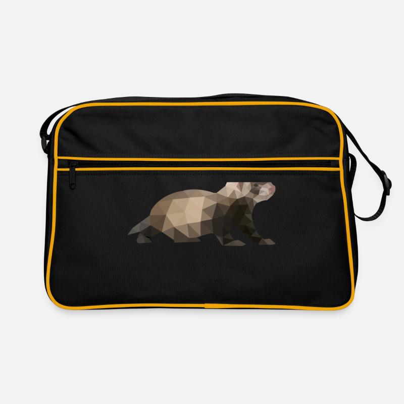 Frettchen Polygon Iltis Retro Tasche
