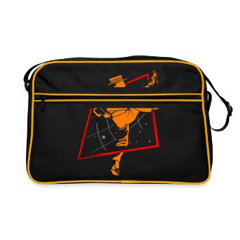 Musique ska - Sac Retro - noir/or - Devant