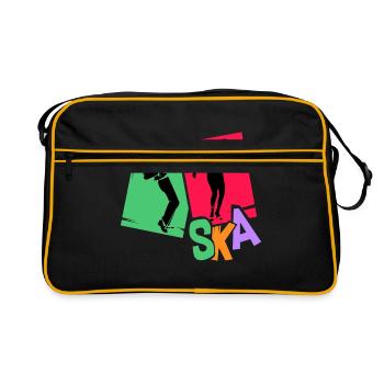 Musique ska - Sac Retro - noir/or - Devant