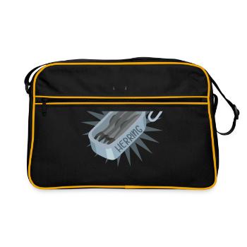 Herring sardines - Retro Bag - black/gold - Front