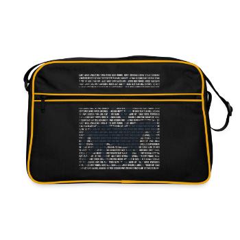 Vaulting equestrian gift - Retro Bag - black/gold - Front