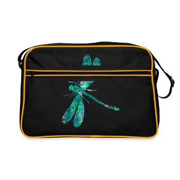 Aile de jardin libellule - Sac Retro - noir/or - Devant