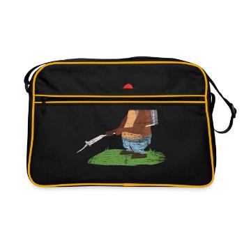 Peste ours exterminateur - Sac Retro - noir/or - Devant