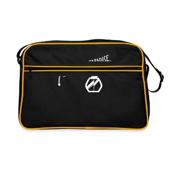 Remontée mécanique de snowboard - Sac Retro - noir/or - Devant