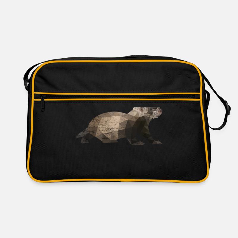 Frettchen Polygon Iltis Retro Tasche