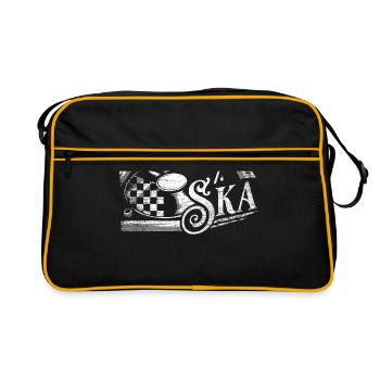 Cadeau de reggae ska - Sac Retro - noir/or - Devant