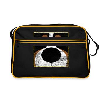 Berner Sennenhund - Retro Tasche - Schwarz/Gold - Vorne