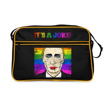 Cadeau politicien blague Poutine - Sac Retro - noir/or - Devant