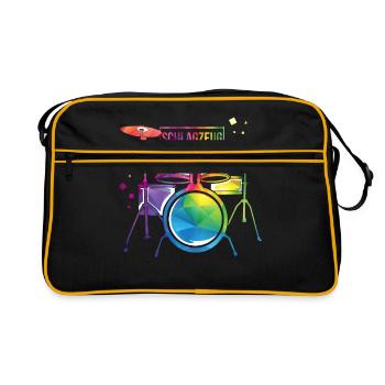 Drum music drum - Retro Bag - black/gold - Front