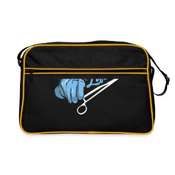 Chirurg - Retro Tasche - Schwarz/Gold - Vorne