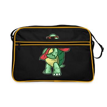tortue - Sac Retro - noir/or - Devant